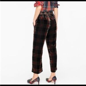 J. Crew Black and Red Stewart Plaid Pants